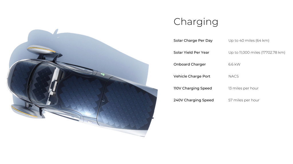 Aptera Launch Edition charging