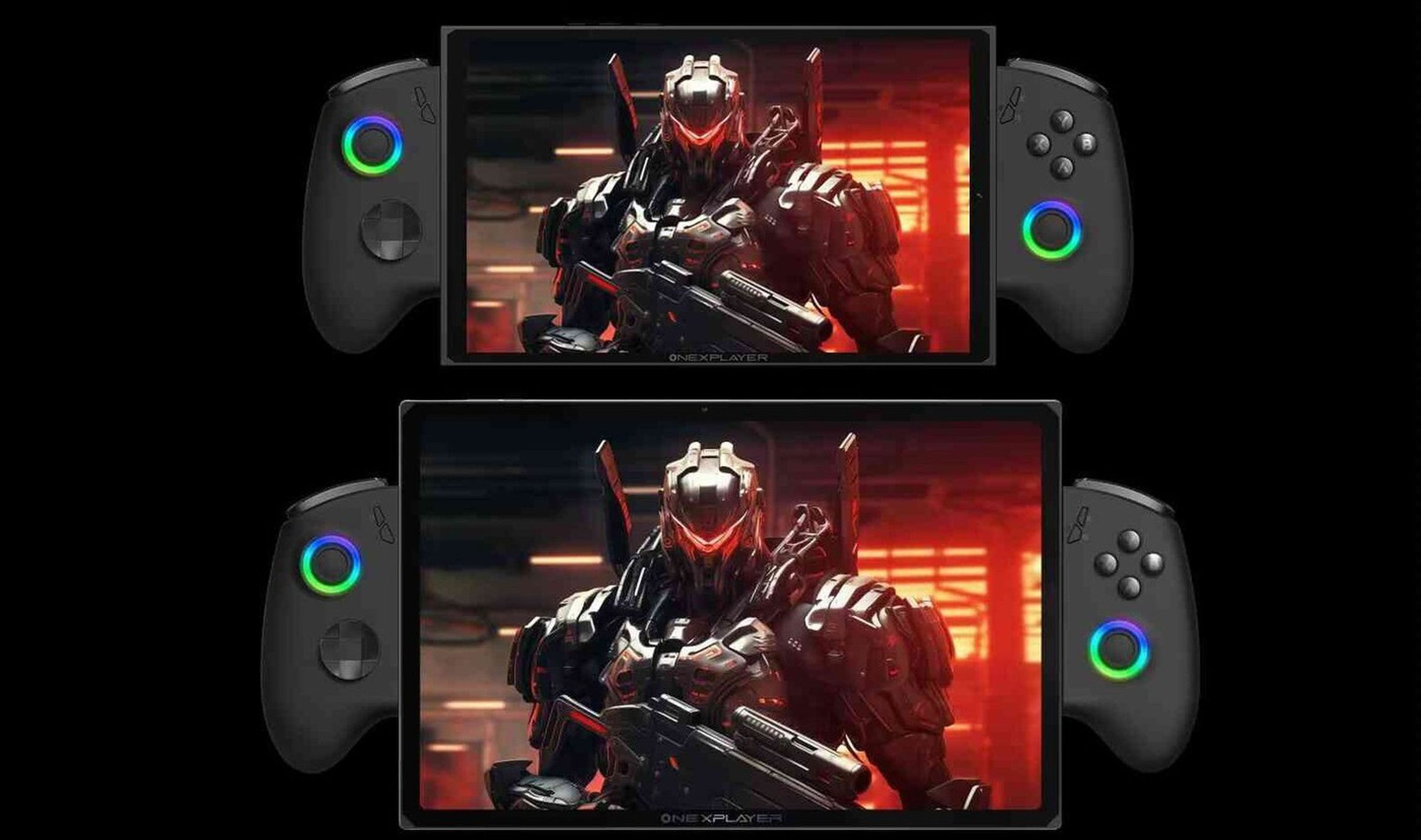 Top: OnePlayer X1 Mini. Bottom: OnePlayer X1