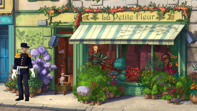 A flower shop in Broken Sword.