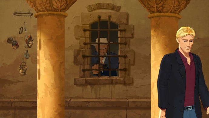 The saddest wind chime you've ever seen in Broken Sword.