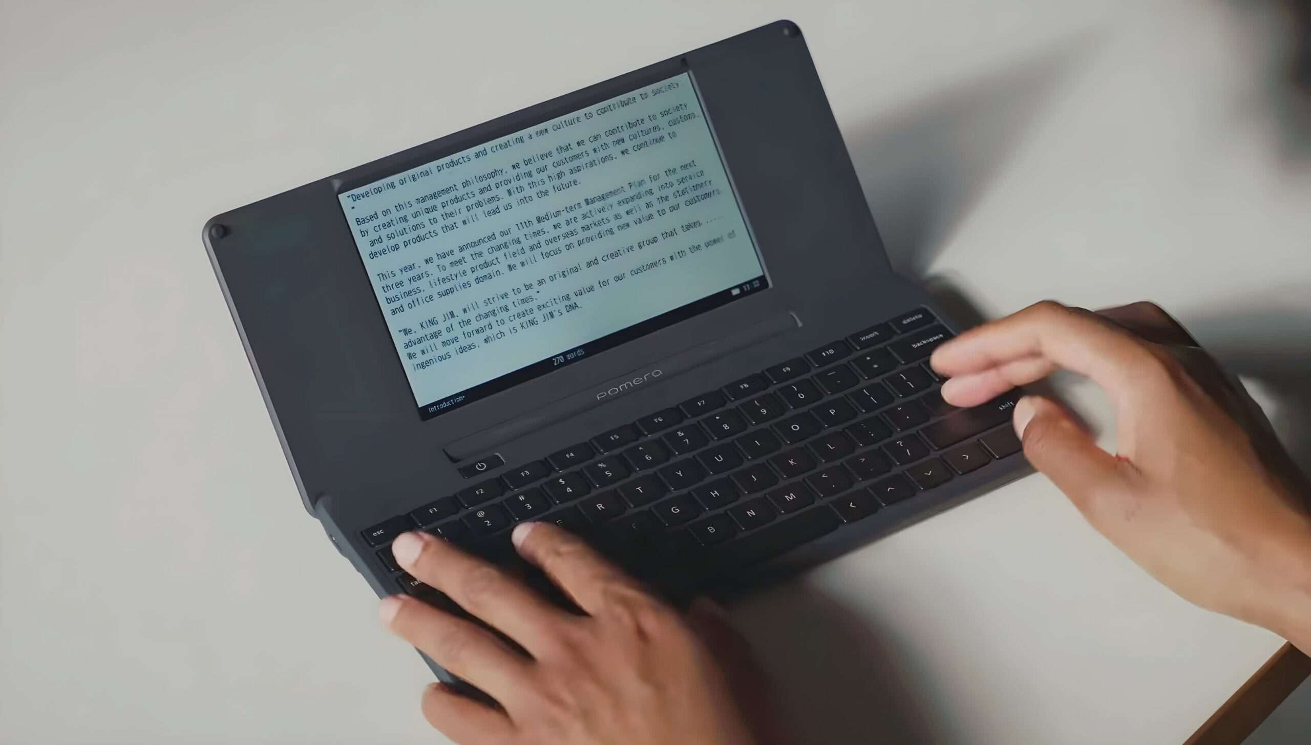 Pomera D250US digital typewriter brings distraction-free writing to the US, smashing its crowdfunding target